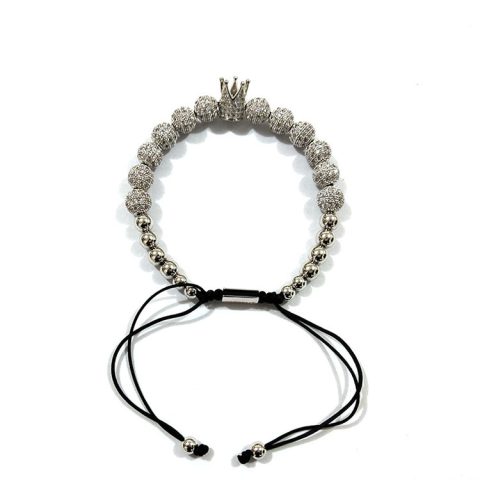 Pulsera Corona Real Platino (El & Ella)